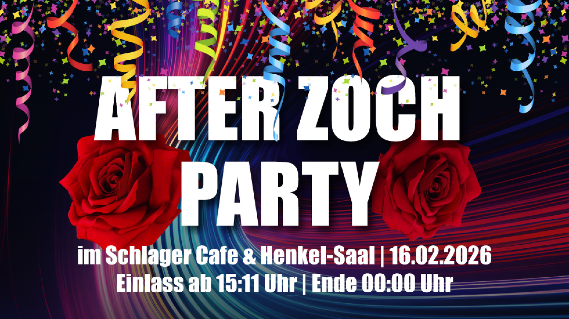 Rosenmontag! "After Zoch Party"