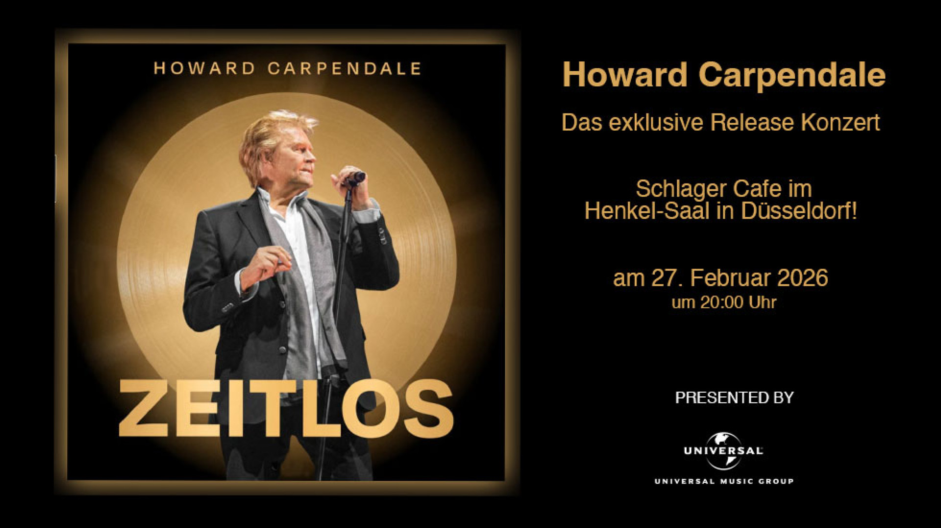 Howard Carpendale - "Zeitlos" Release Konzert
